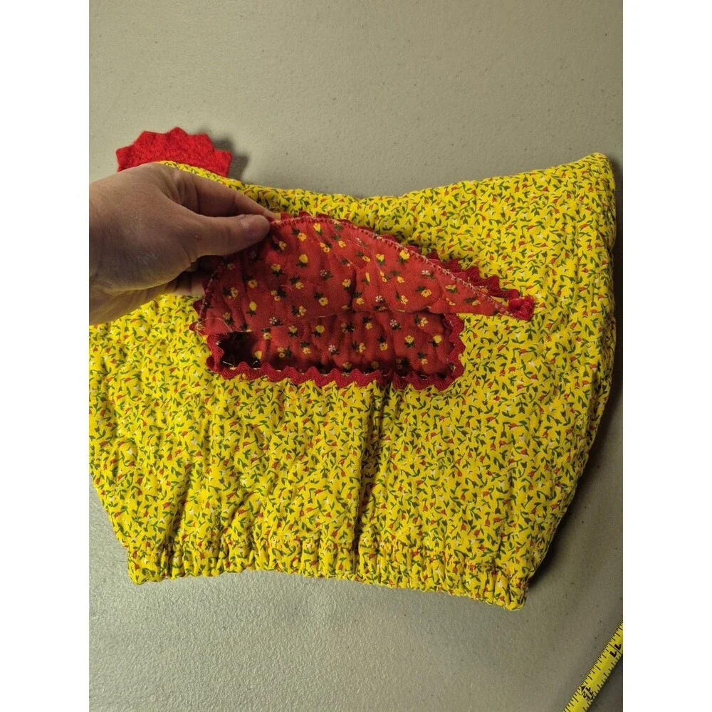 Vintage Hand Sewn Cottage Core Grandma Chicken Toaster Cover